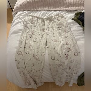 Western Print Pajama Pants